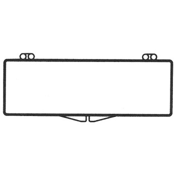 Rigid Clear Hinged Plastic Box (3 3/4"x1 3/16"x1/4")