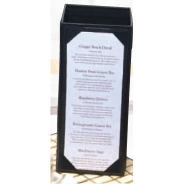 Quad Panel Picture Corner Menu Table Tent (5"x7" Insert)