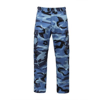 Sky Blue Camo Battle Dress Uniform Pants (2XL)