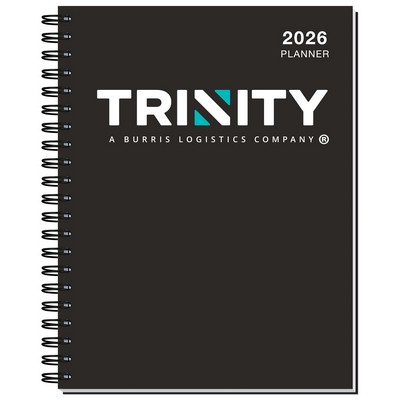 Gloss Time Manager Calendar Planner w/Pen Safe Back (8 ¼"x 10 5/8")