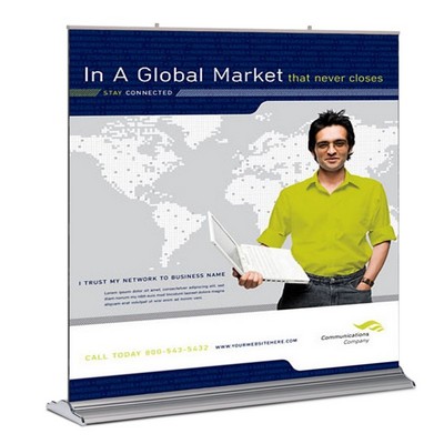 V-Trak Retractable Banner Stand Kit, Vinyl 60" x 80"