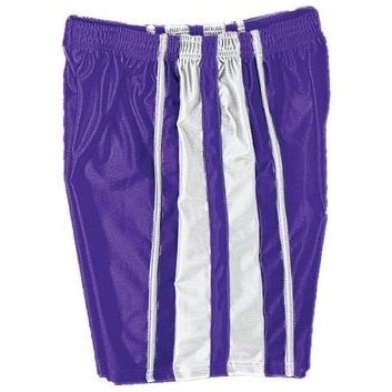 Adult 5" Inseam Cool Mesh Athletic Short w/ Side Panel & Piping