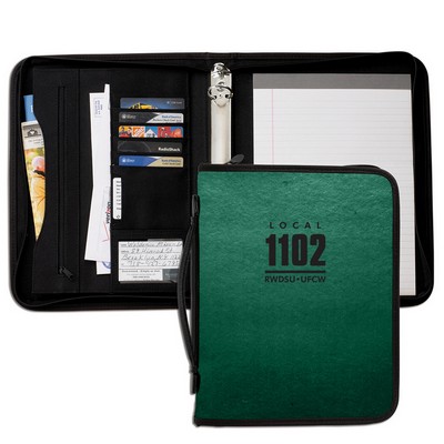 USA & Union Made Handled Tribeca Dual Tone 1" Zipper Ring Binder
