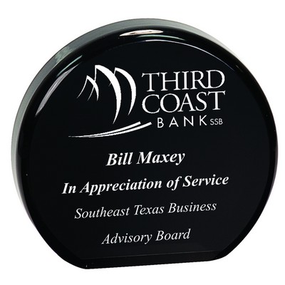 4 1/2" Black Acrylic Circle