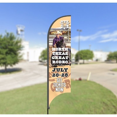 2 Sided 11' "Street Talker" Feather Kit (Crossbar/30lb Waterbag)