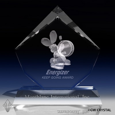 Elegant Series Crystal Award (6" x 5 ½" x 2 ¾")