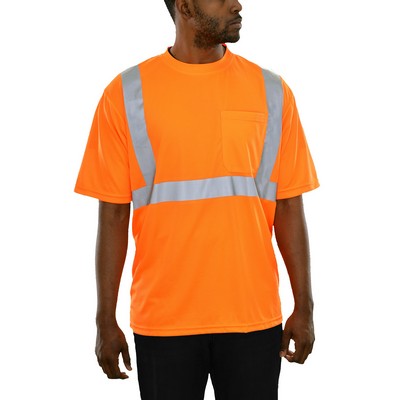 Reflective Apparel™ Birdseye® Knit Short Sleeve Tee Shirt w/Pocket
