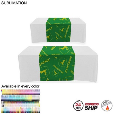 24 Hr Express Ship - Sublimated Table Runner, Covers Front, Top and Back (30"x90")