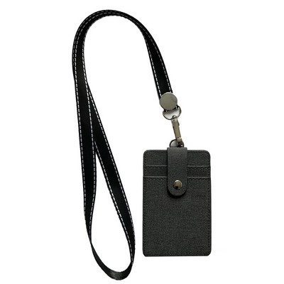 Card Holder Wallet Lanyard