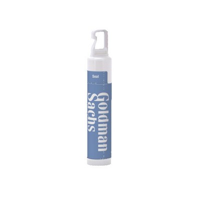 Custom SPF 15 Lip Balm in White Tube with Hook Cap