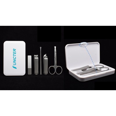 5" 1 Stainless Steel Professional Pedicure Kit Nail Scissors Grooming Kit With White Box