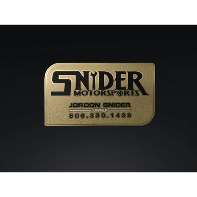 Frosted Gold Card