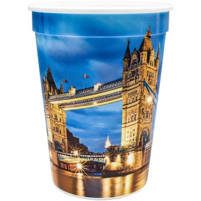 12 Oz Full Color Wrap Stadium Cups