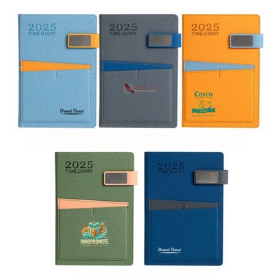 2025 Jan - Dec A5 Buckle Daily Planner