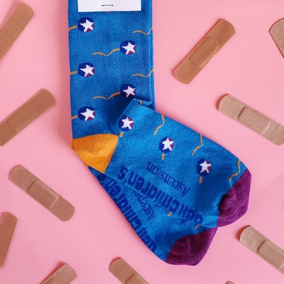 Crew Pharmacist Socks - Precise Comfort for Medication Experts - American Made