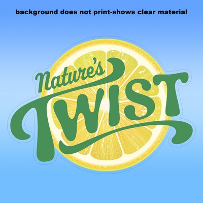 Clear Removable Glass Decals (6"X6.5") - Removeable. Repositionable. Custom Shape