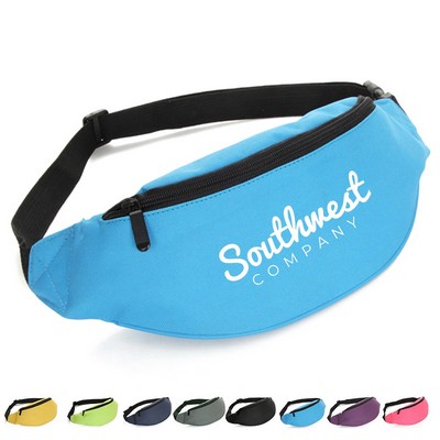 Sports Fanny Pack with Rear Zippered Pocket