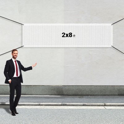 Custom 2' X 8' Mesh Banners