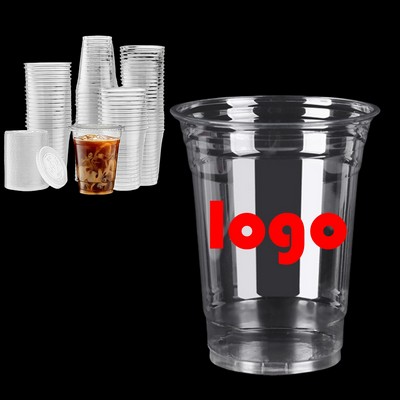 16oz Disposable Clear Plastic Iced Coffee Cups