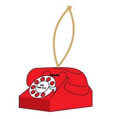 Rotary Dial Telephone Executive Ornament w/ Mirror Back (6 Square Inch)