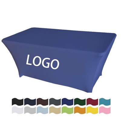 Fitted Tablecloth 6' Custom Full-Print Stretch Fabric Cover With 180GSM