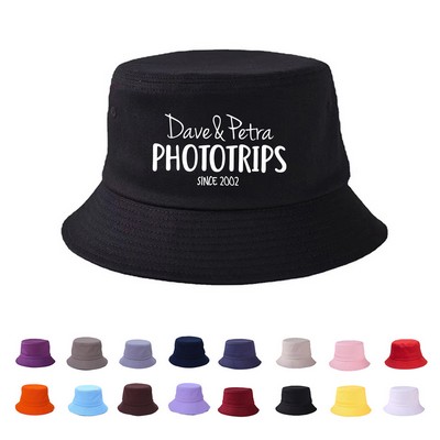 Classic Cotton Sun Protection Bucket Hat