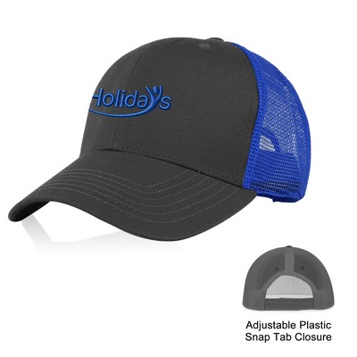 6 Panel Low Profile Trucker Mesh Cap
