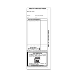 Black 3-Sided Seal Addendum Sticker