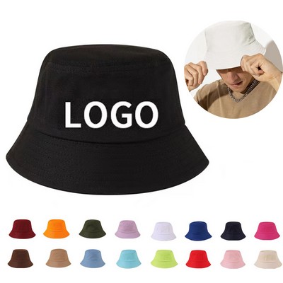 Cotton Bucket Hat Sun Protection for Beach Fishing