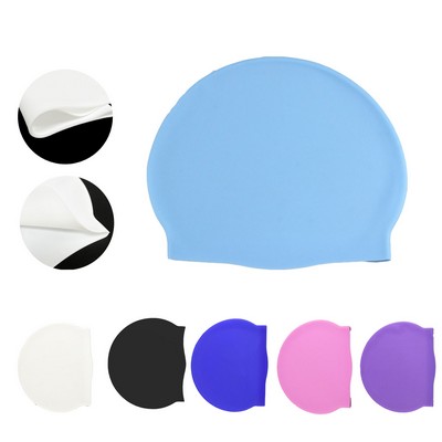 Adult Waterproof Silicone Swimming Cap
