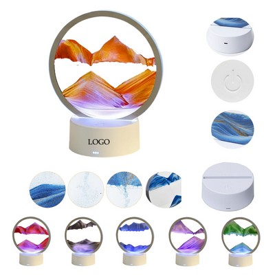 LED Flowing Sand Lamp