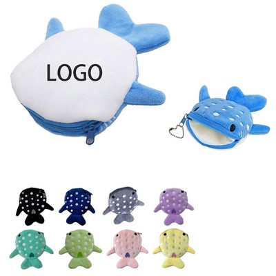 Whale Shark Plush Coin Purses With Your Own Logo