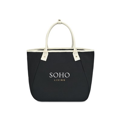 Market Street Tapered Carryall Tote - Black