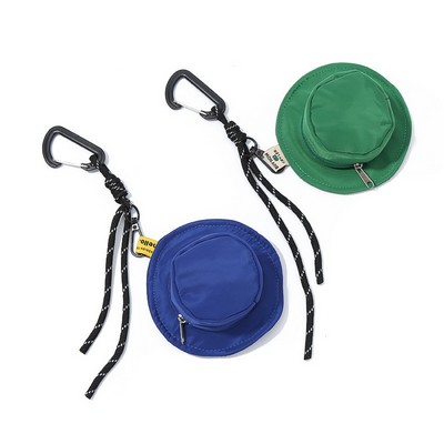 Mini Hat Pouch with Zipper Closure