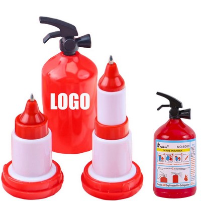 Fire Extinguisher Shaped Retractable Ballpoint Pen