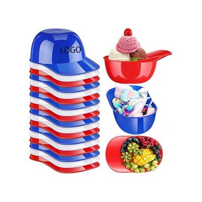 240ML Creative Children's Baseball Cap Ice Cream Bowl