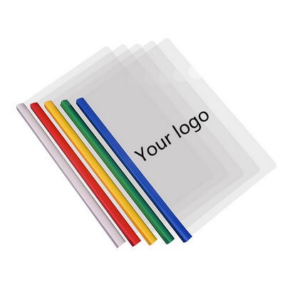 A4 Plastic Clear Report Covers with Sliding Bar