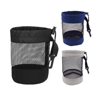Drawstring Golf Ball Nylon Mesh Bag