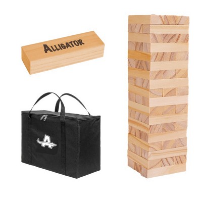 7.7" Giant Tumble Tower Set with Storage Bag