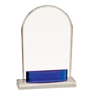 Blue Arch Crystal Stand Up - Large