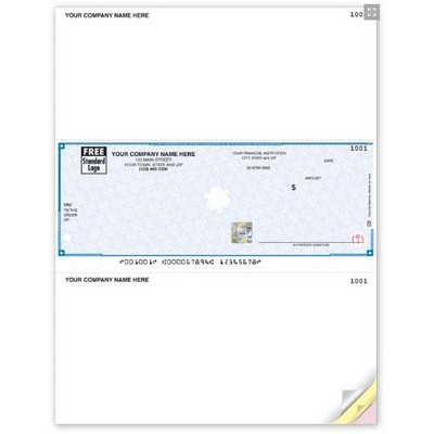 High Security Laser OCR Multipurpose Checks (3 Part)