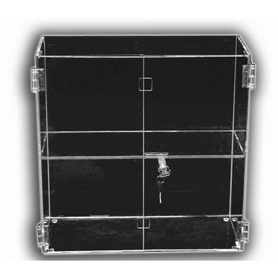 Hinged Front Door Cases W/2 Shelves (16 1/2"x16 1/4"x 7")