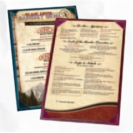 Kearny Double Sided Picture Corner Menu Board (11"x17" Insert)