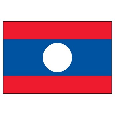 Laos People's Democratic Republic National Flag (3'x5')