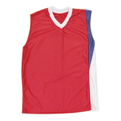 Cool Mesh Adult Multi Sport Jersey Shirt w/ Contrasting Side Panel & Self Trim