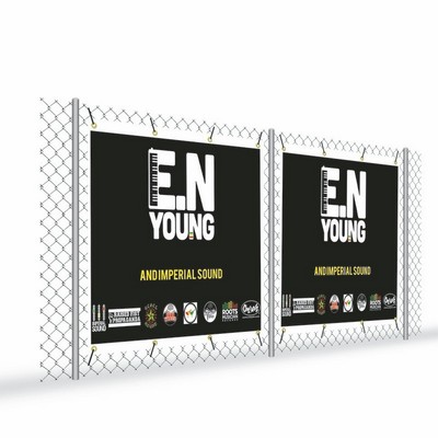 60"W x 36"H Fence Wrap, Vinyl, Single-Sided