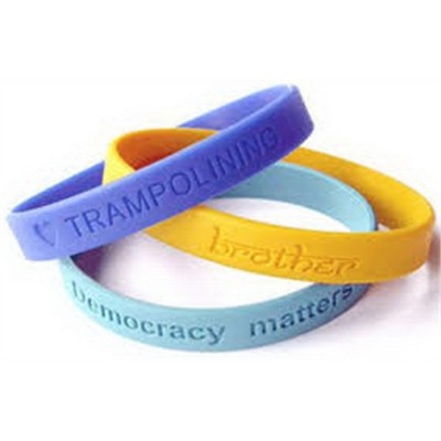 Debossed Custom Wristbands (72 Hour Rush Service)