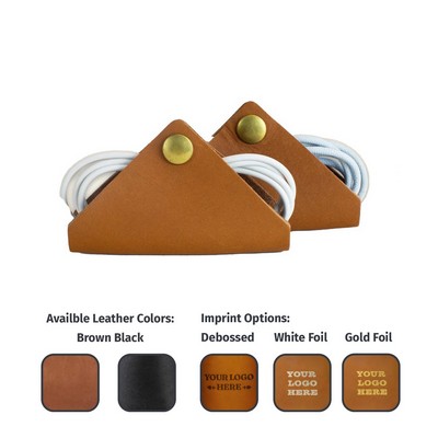 Leather Tech Snap (Tech Nacho #B) - Cord Organizer - Made in the USA
