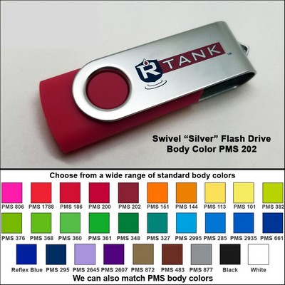 Swivel Flash Drive - 8 GB Memory - Body PMS 202