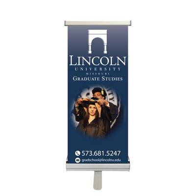 Econo Table Top 15" Full Color Retractable Banner
